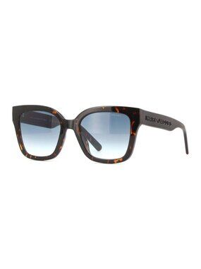 New Authentic Marc Jacobs Unisex Shiny Dark Havana Square Acetate Sunglasses